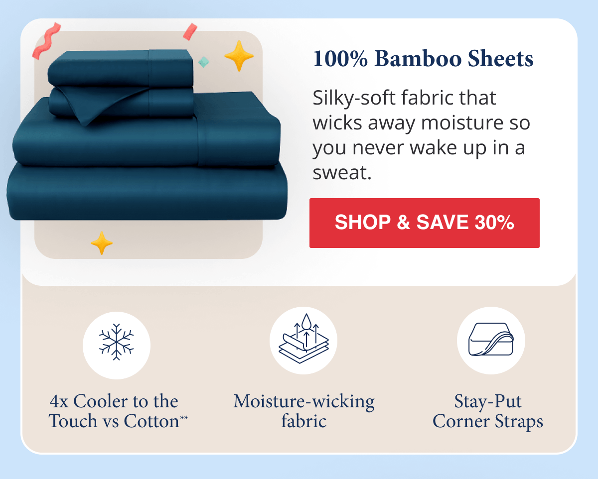 100% Bamboo Sheets