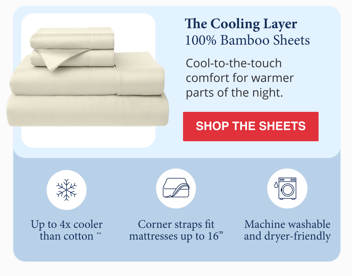 The Cooling Layer 100% Bamboo Sheets