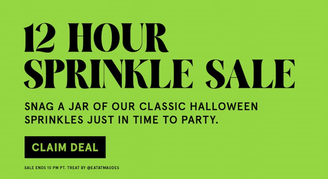 12-hour only sprinkle sale in time for Halloween - claim deal