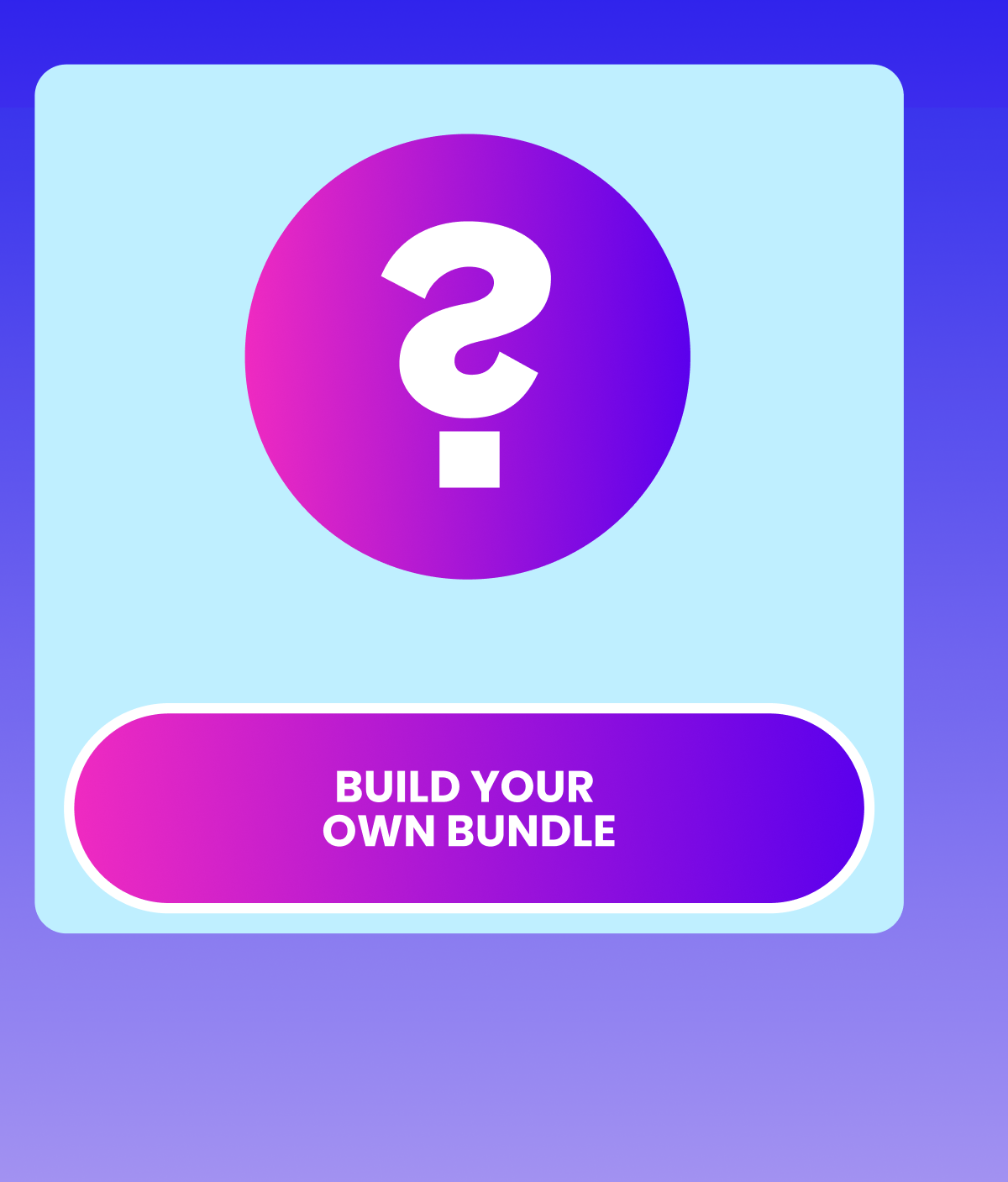 Build your own bundle