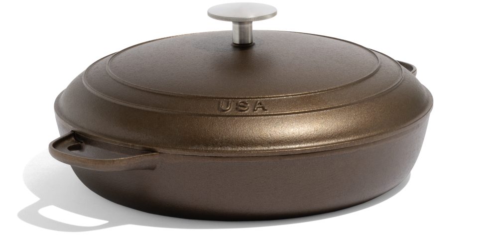 The cast iron braiser with lid