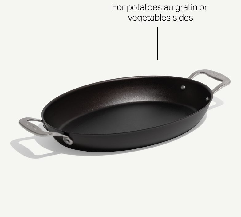 Made In Carbon Steel Gratin pan, for potatoes au gratin or vegetable sides