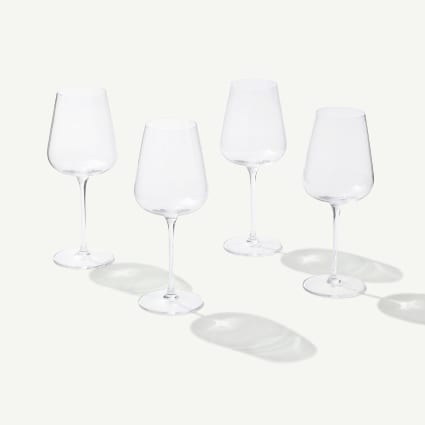 Crystal wine glasses