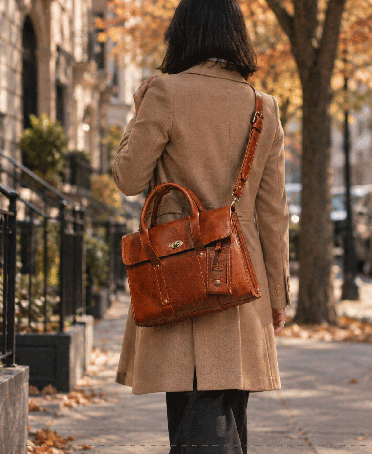 William Collection bag carried on an autumn walk