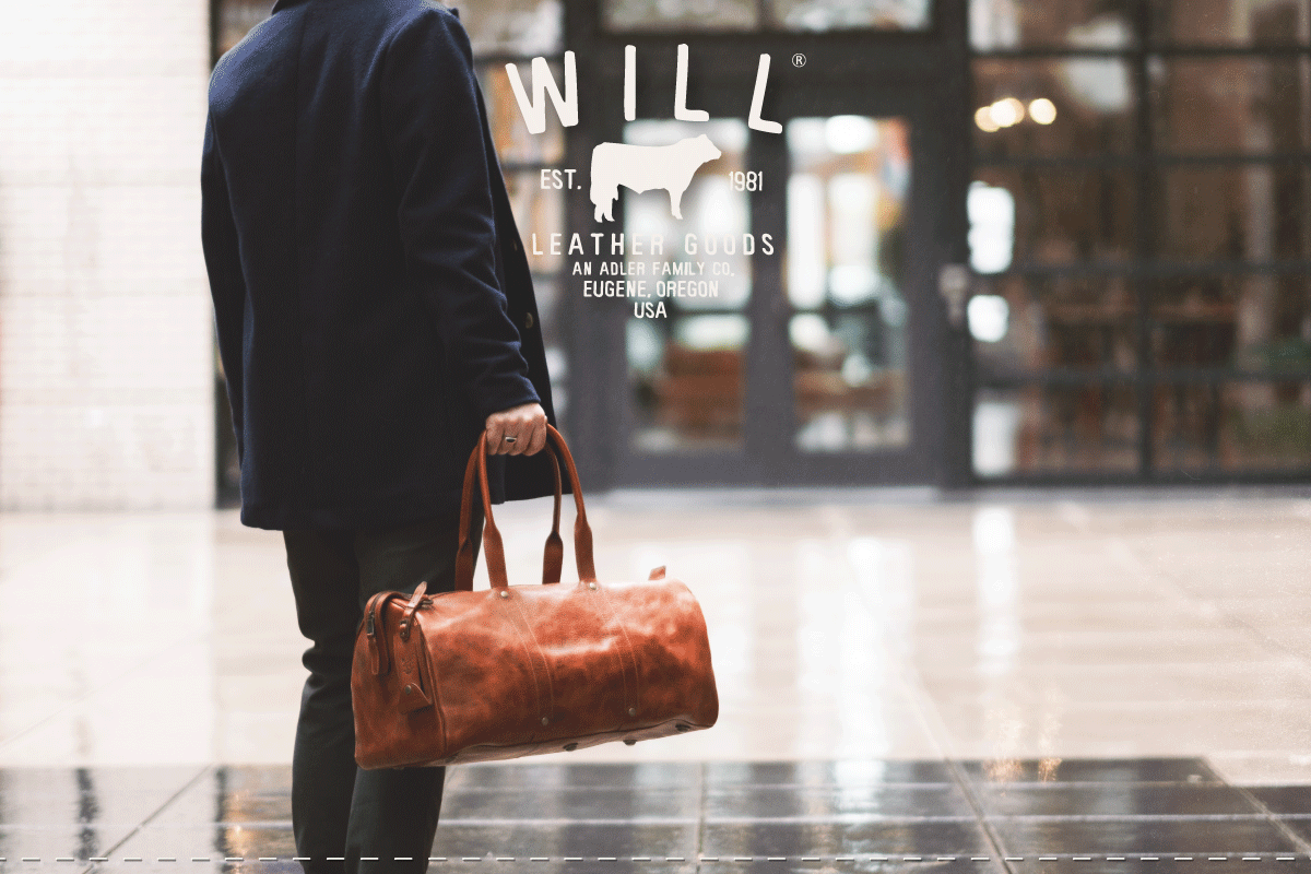 William Collection leather bag carried with refined purpose