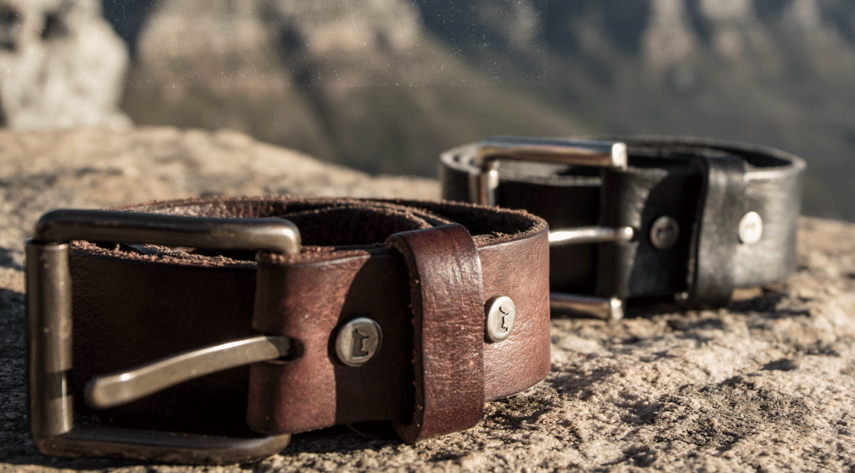 Leather belt details for the Will Leather Goods October Belt Event