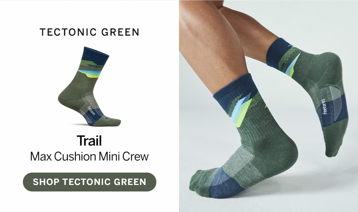 Tectonic Green Trail Max Cushion Mini Crew. Shop Tectonic Green. 