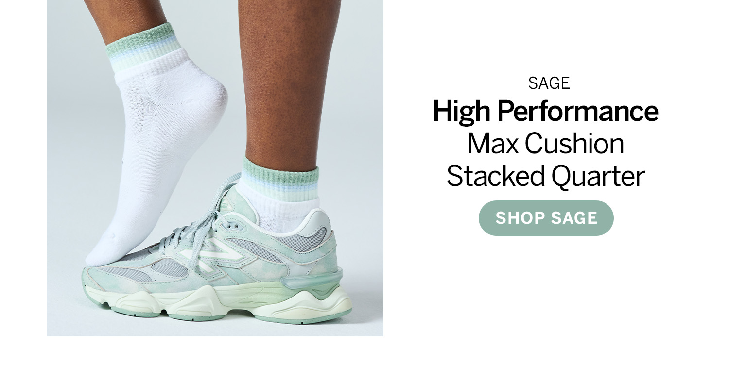 High Performance Max Cushion Stacked Quarter - Shop Sage
