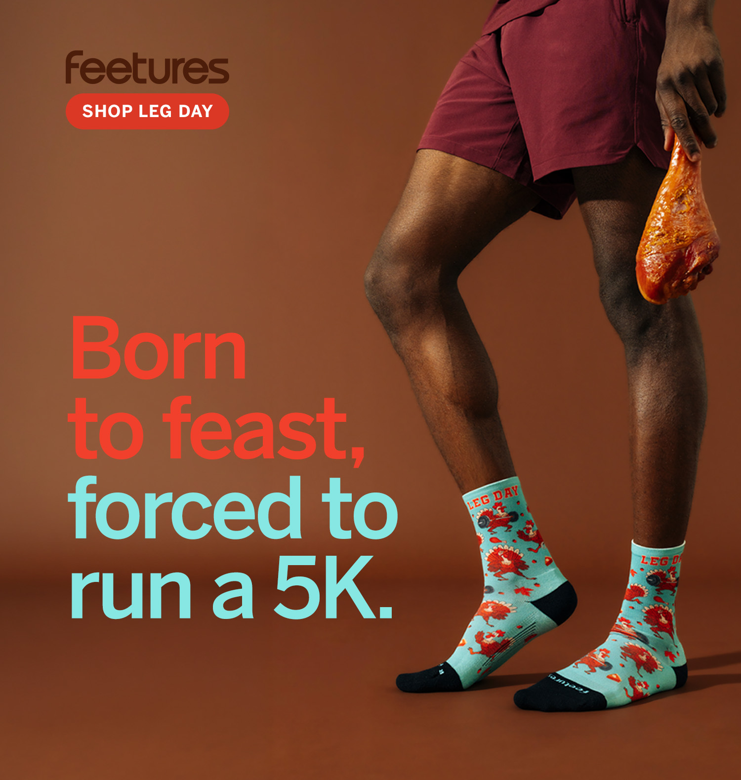 Born to feast, forced to run a 5K. 