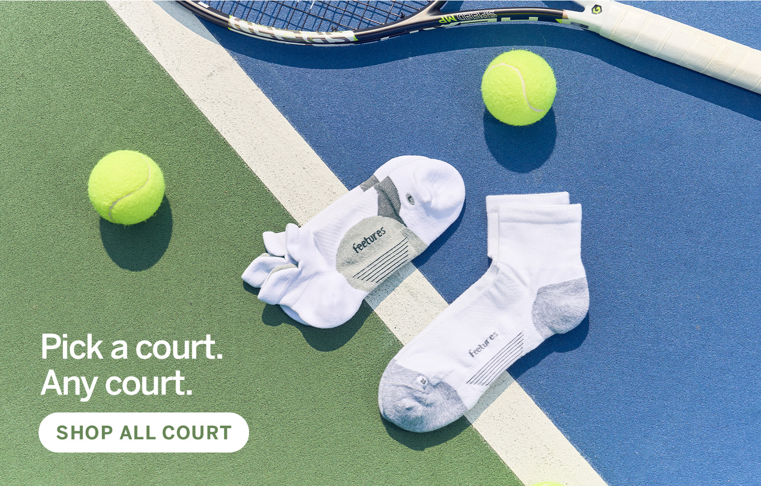 Pick a court. Any Court. Shop All Court