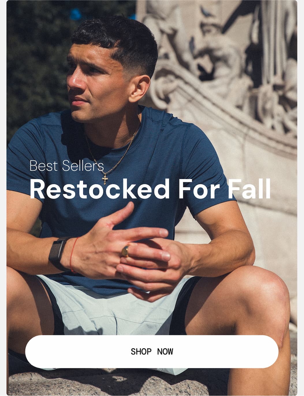 Hero Image: Active Image of Man wearing Bestselling Interval Shorts and Shirt