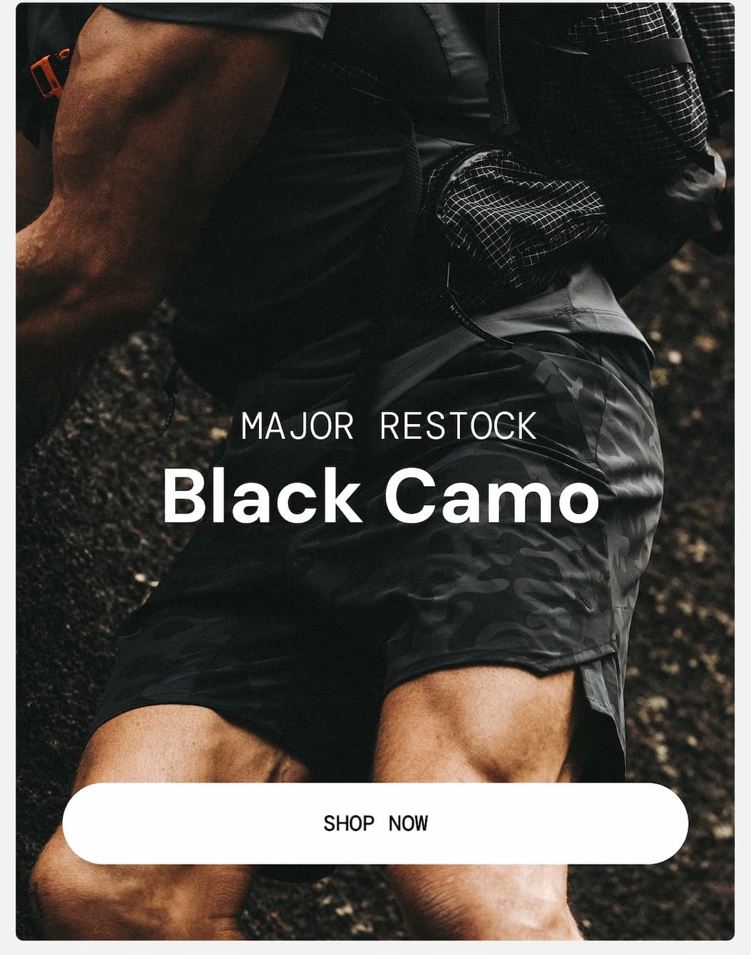 Hero Image: Major Restock: Black Camo