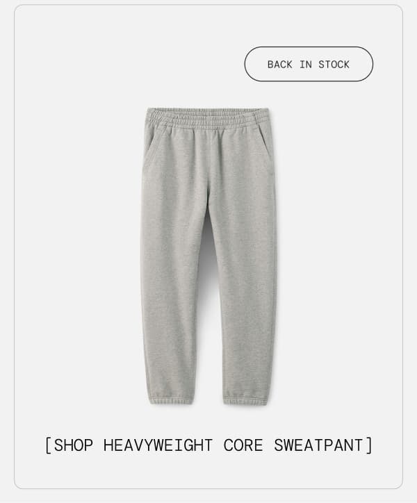 PDP Image Heavyweight Core Gray Sweatpants