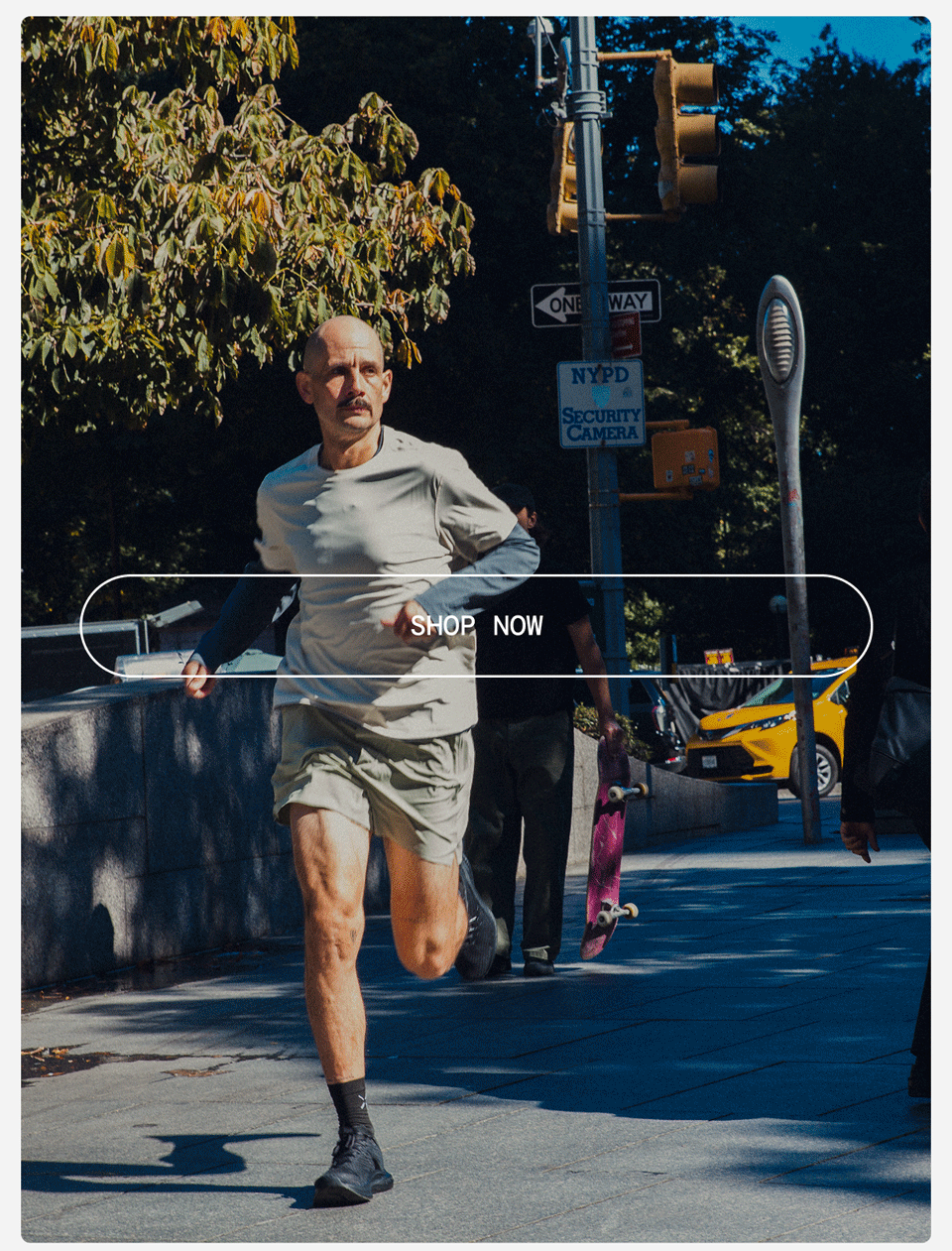 Gif: NYC Marathon Images in Interval Run Shirt