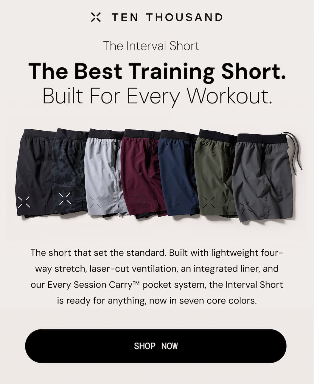 Hero: Interval Short in Multiple Colors