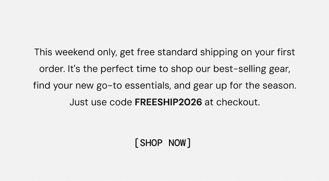 Body Copy: This Weekend Only. Free Shipping with code FREESHIP2026