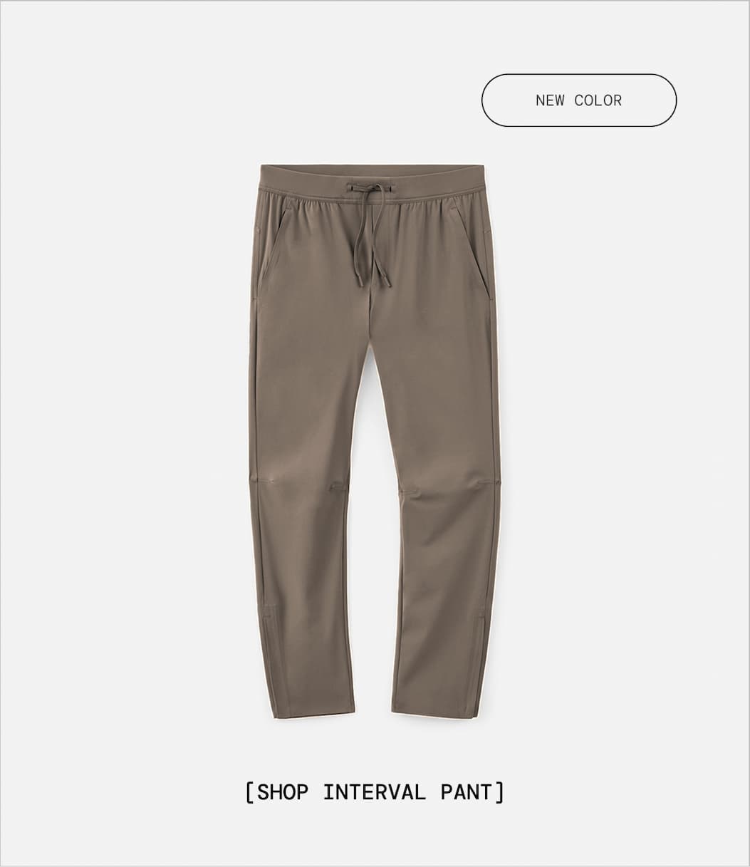Body Copy: New Colors just launched in Interval Pant