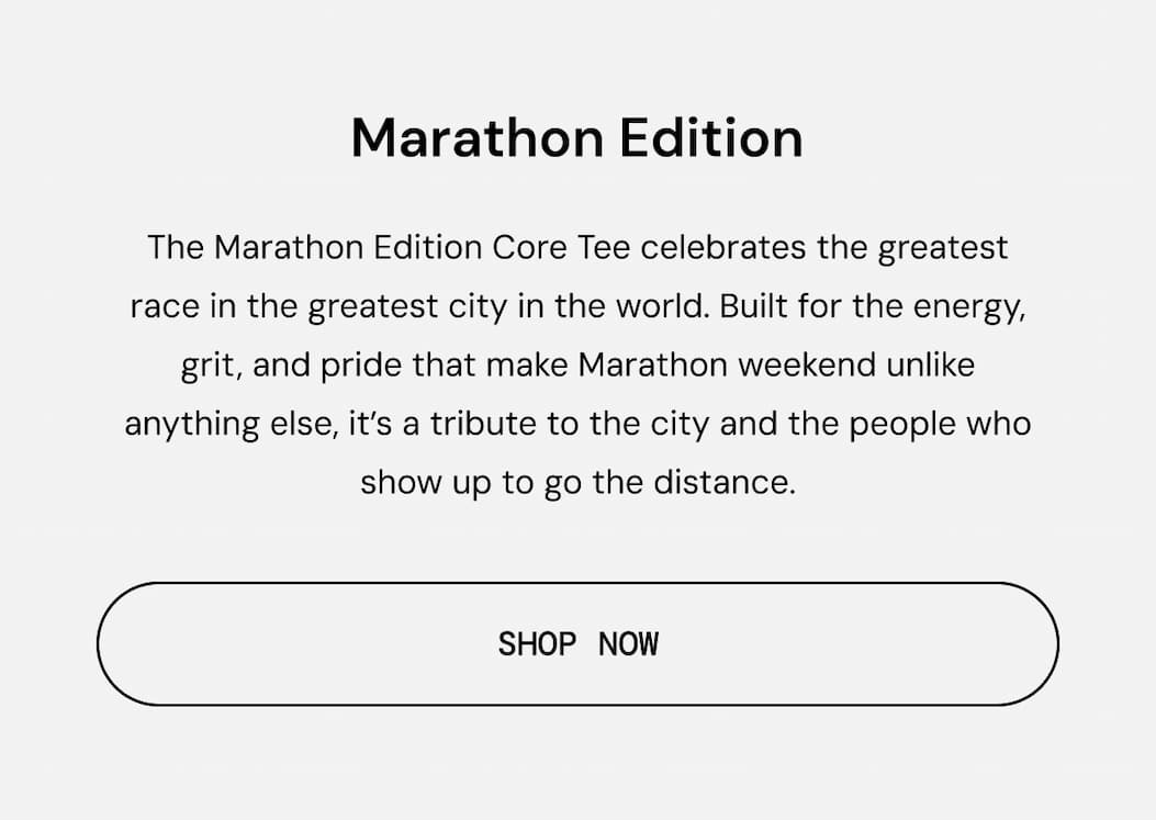 Body Copy: New 2026 NYC Marathon Edition