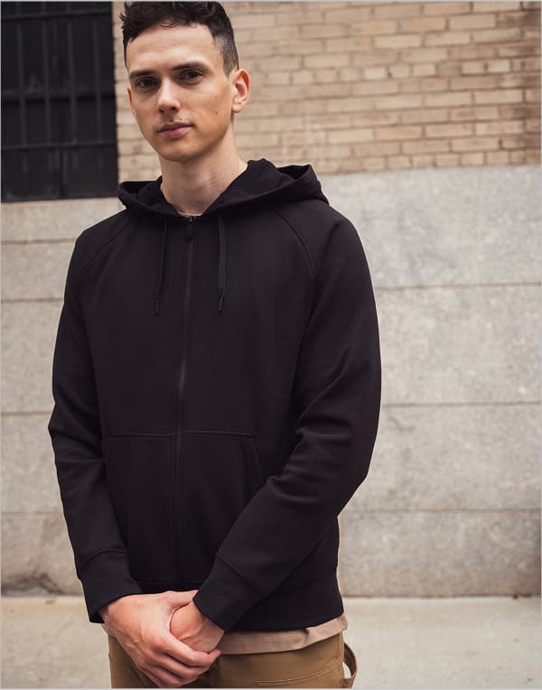 PDP Image: Holden Black Zip Hoodie