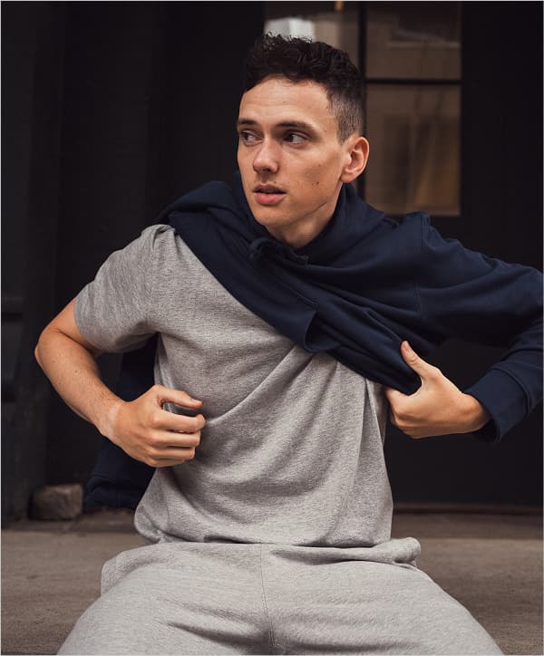 Lifestyle Image: Gray Core Tee