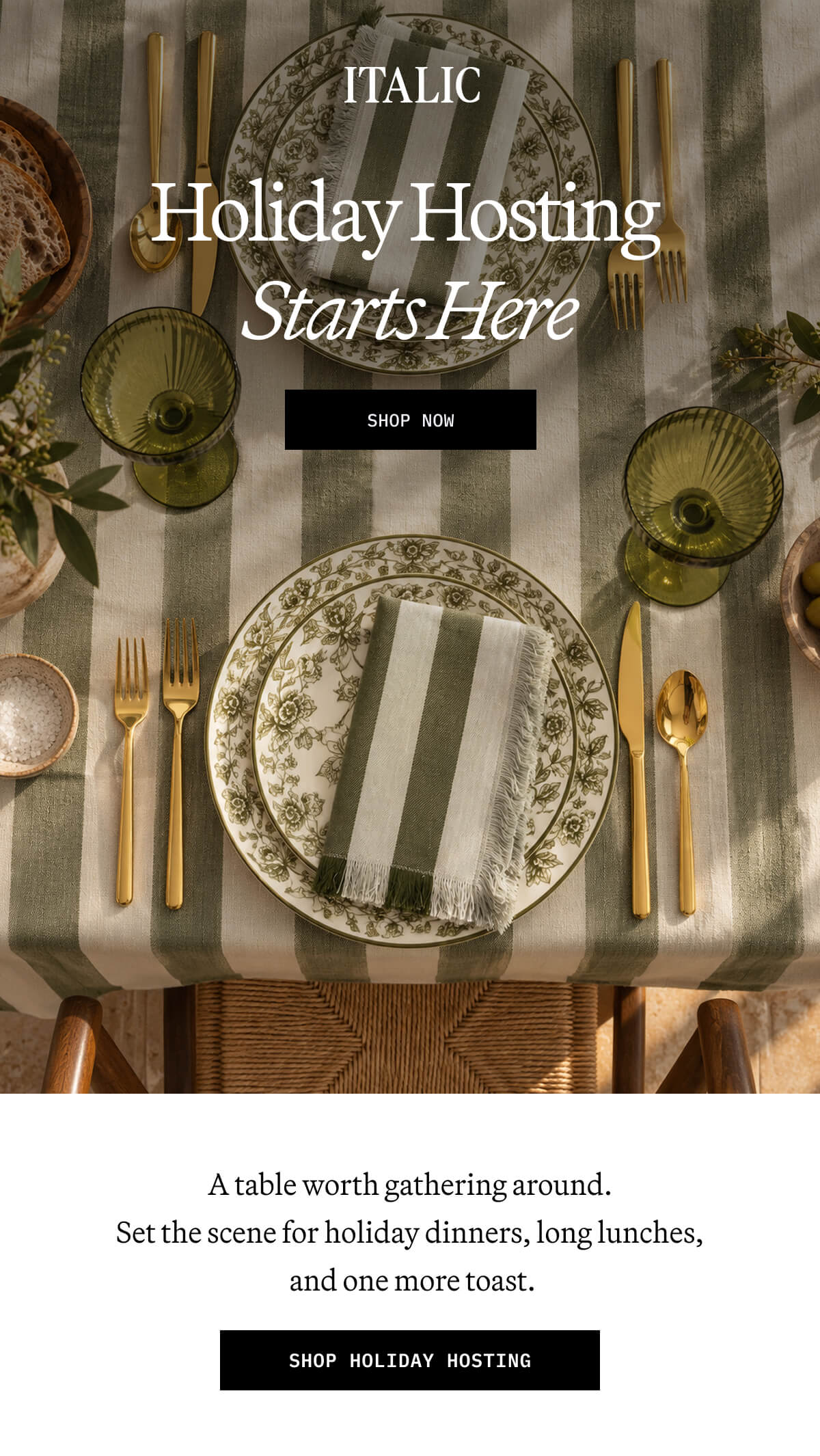 ITALIC | Holiday Hosting Starts Here