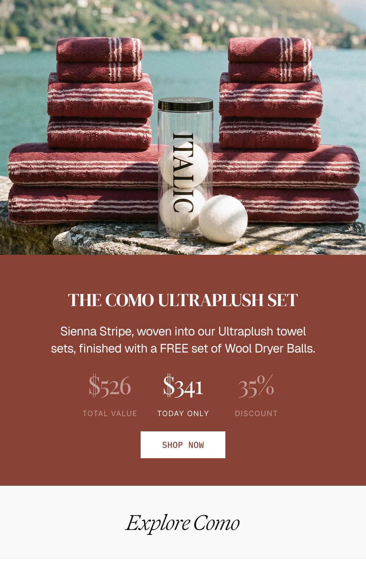 EARLY ACCESS EXCLUSIVE  THE COMO ULTRAPLUSH SET