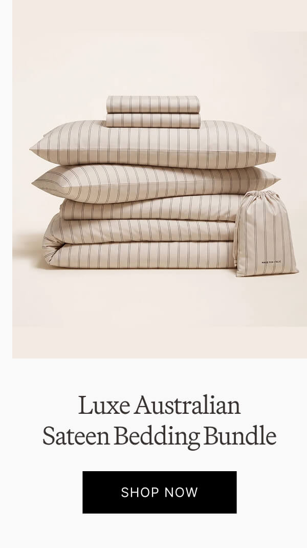 Luxe Australian Sateen Bedding Bundle. Shop now