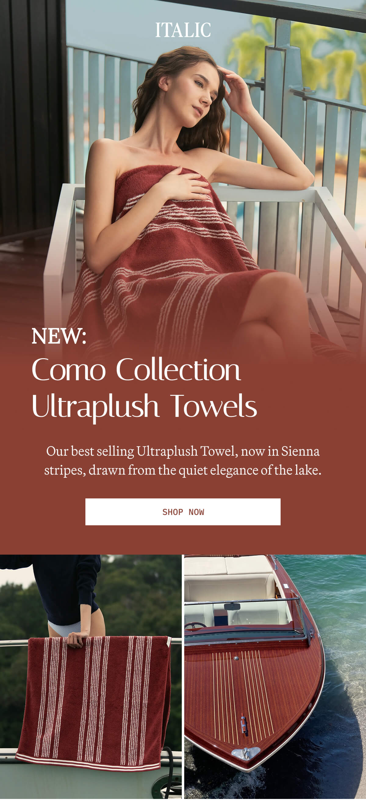 ITALIC | The Como Collection Ultraplush Towels
