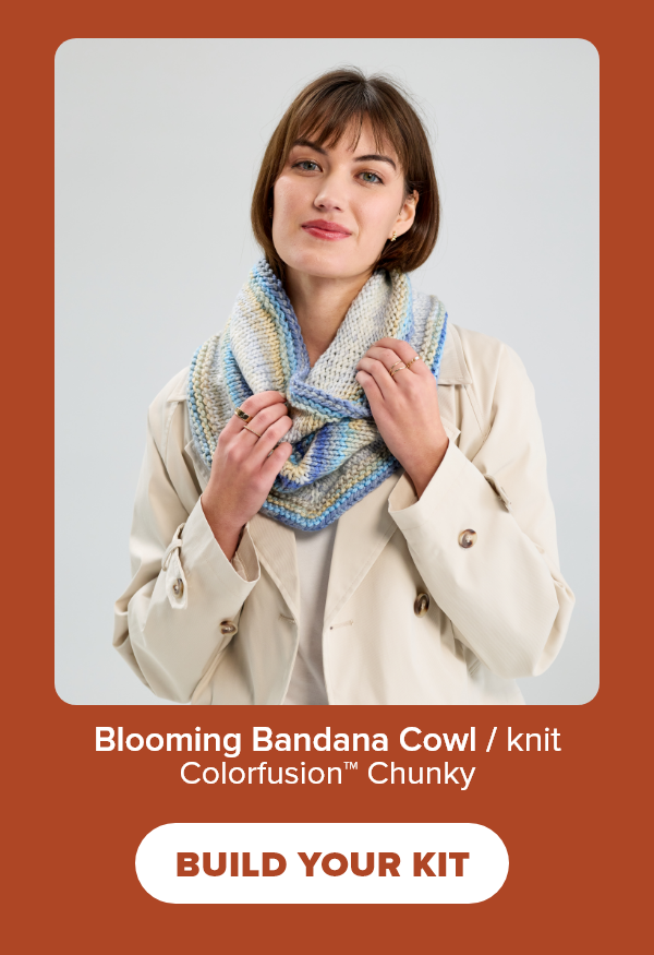 Blooming Bandana Cowl / knit Colorfusion™ Chunky