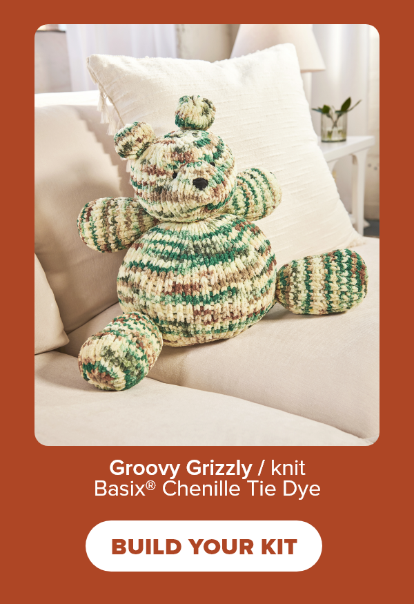 Groovy Grizzly / knit Basix® Chenille Tie Dye