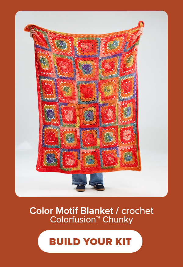 Color Motif Blanket / crochet Colorfusion™ Chunky