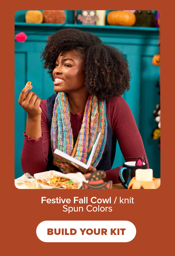 Festive Fall Cowl / knit Spun Colors