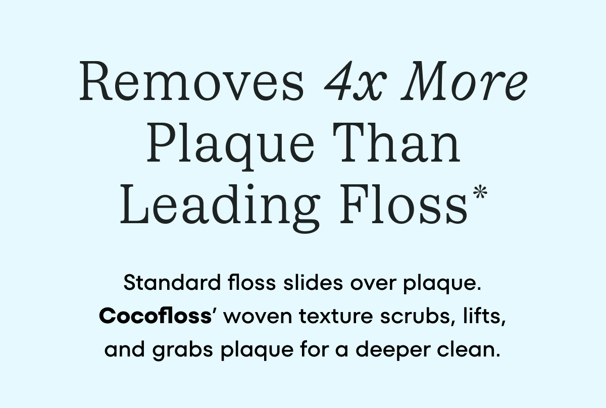 Cocofloss - the #1 Dentist Recommended Woven Floss 
