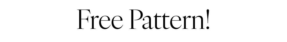 Free Pattern!