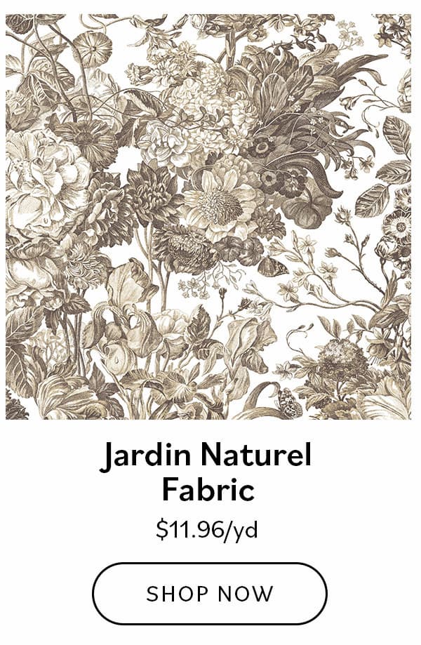 Jardin Naturel Fabric, $11.96/yd