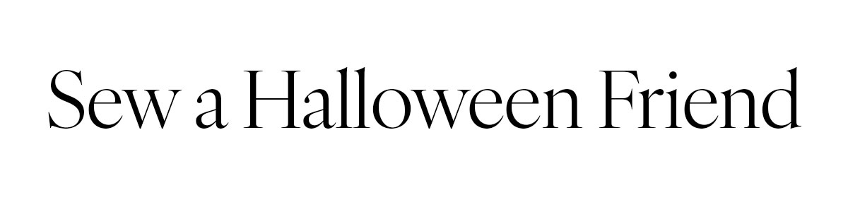Sew a Halloween Friend