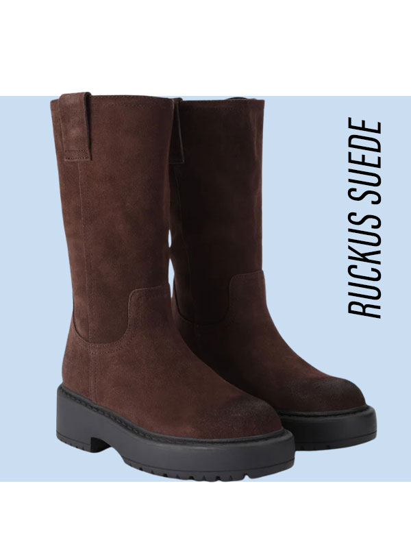 Ruckus Dark Brown Suede