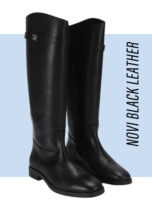 Novi Black Leather