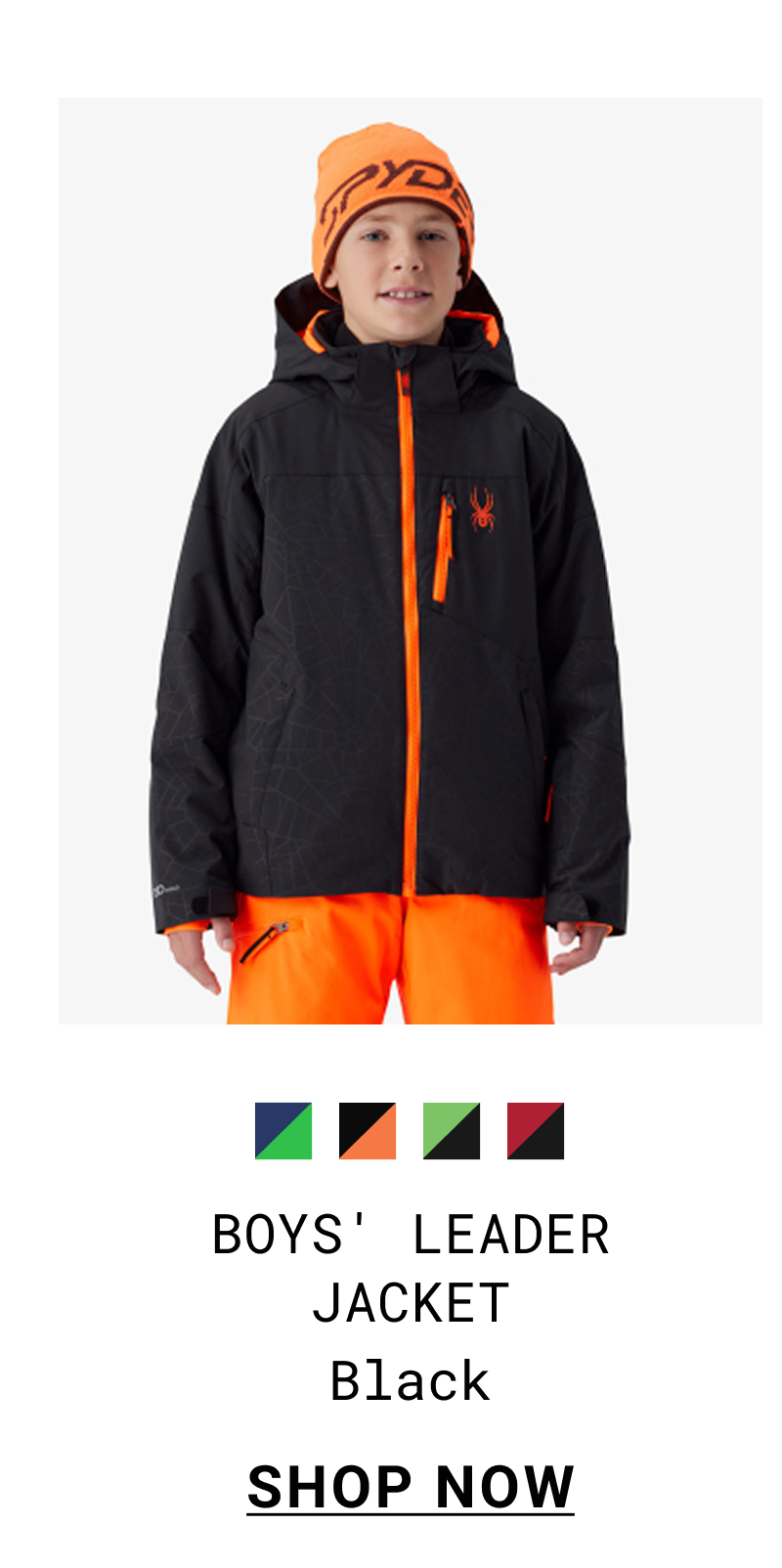 BOYS' LEADER JACKET BLACK