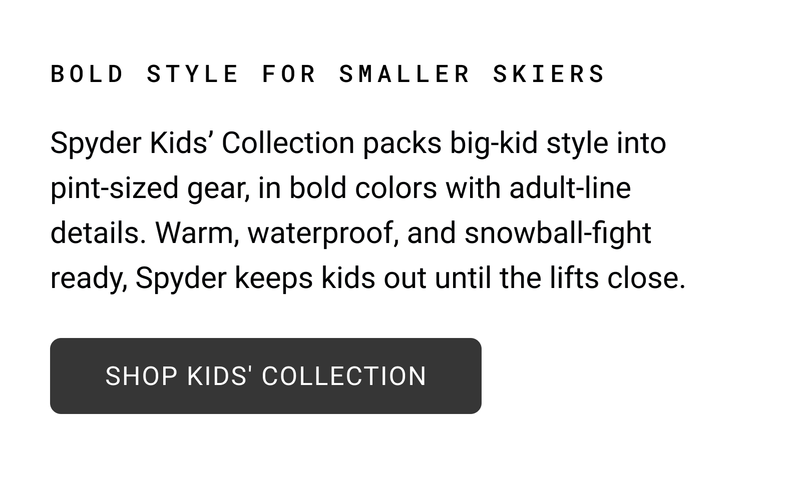 SHOP KIDS' COLLECTION