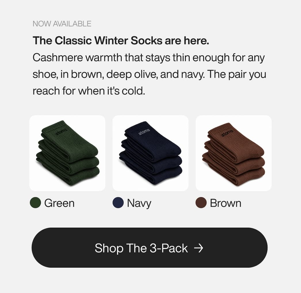 The Classic Winter Socks are here.