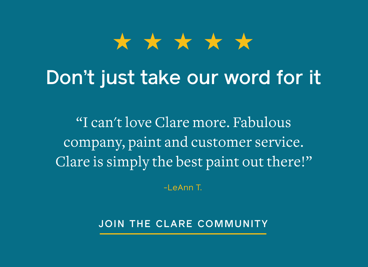 Don't just take our word for it. JOIN THE CLARE COMMUNITY