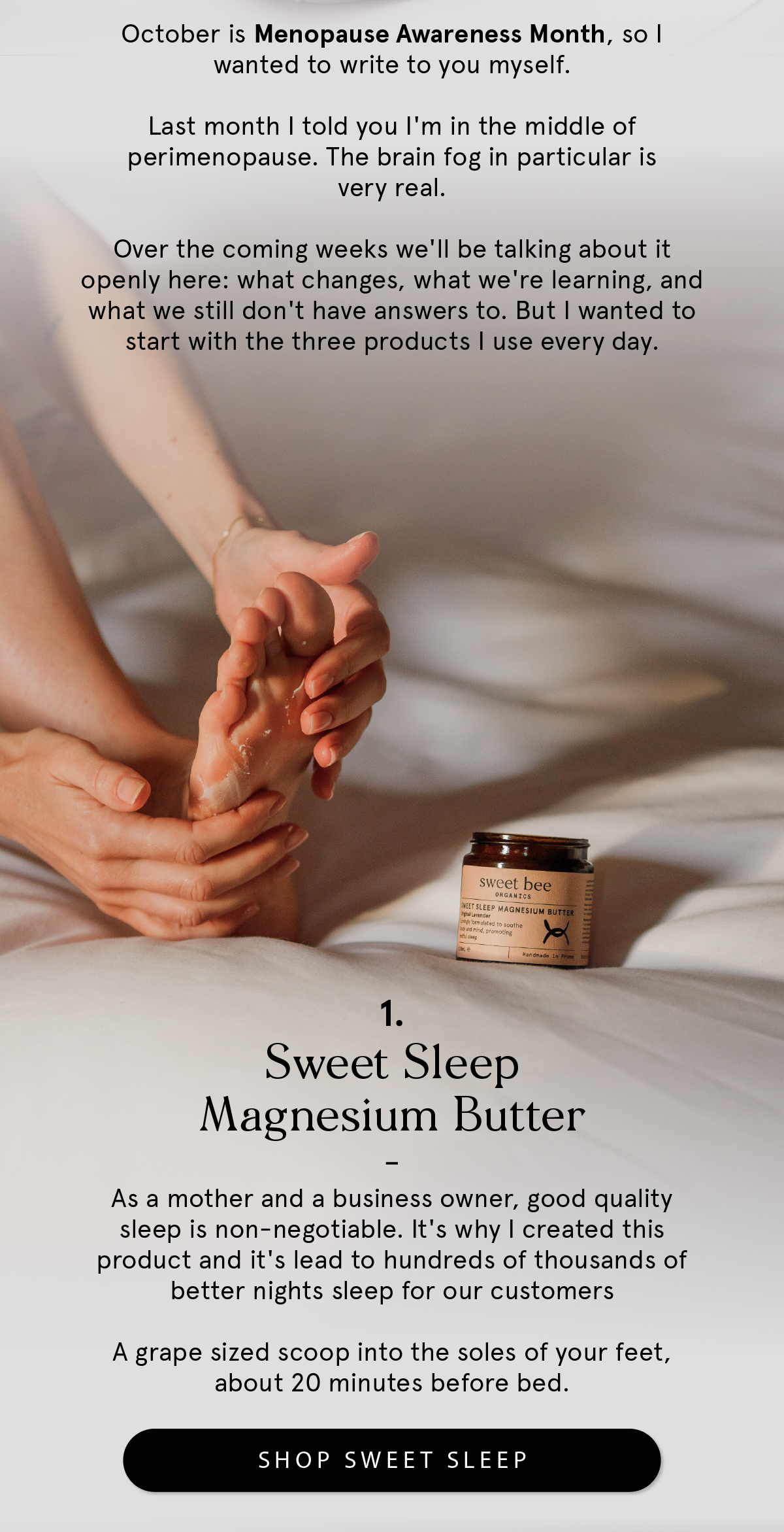 Sweet Sleep Magnesium Butter
