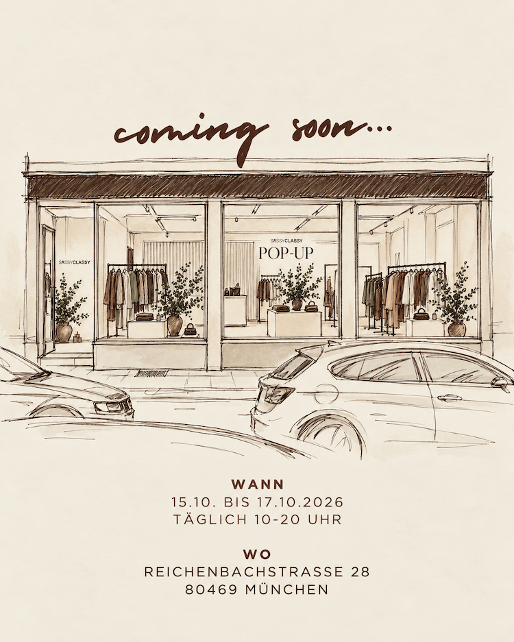 SASSYCLASSY Pop-up München – 15. bis 17. Oktober 2026, Reichenbachstraße 28