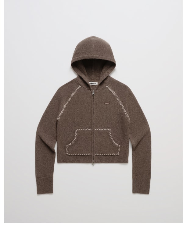 Sweater Full Zip Hoodie - Cold Brew