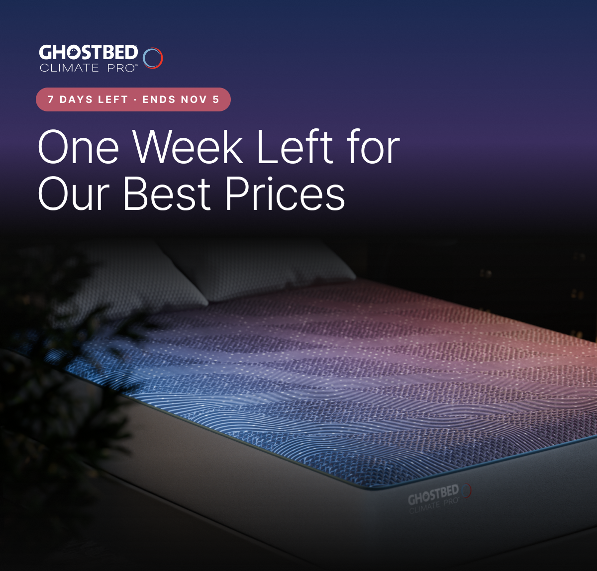 7 days left · Ends Nov 5 — One Week Left for Our Best Prices