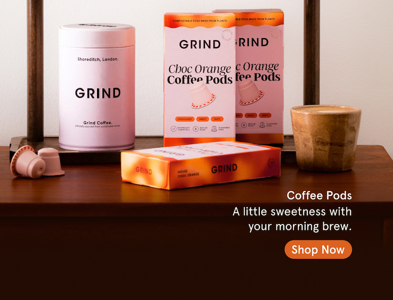 Shop our new Chocolate Orange Flavoured Coffee Pods!