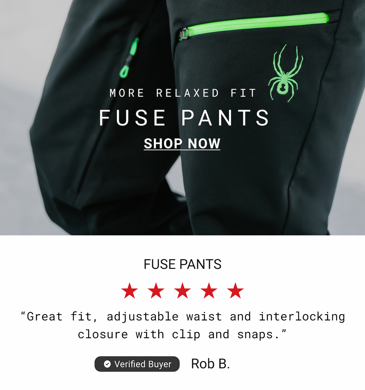 FUSE PANTS -More Relaxed Fit