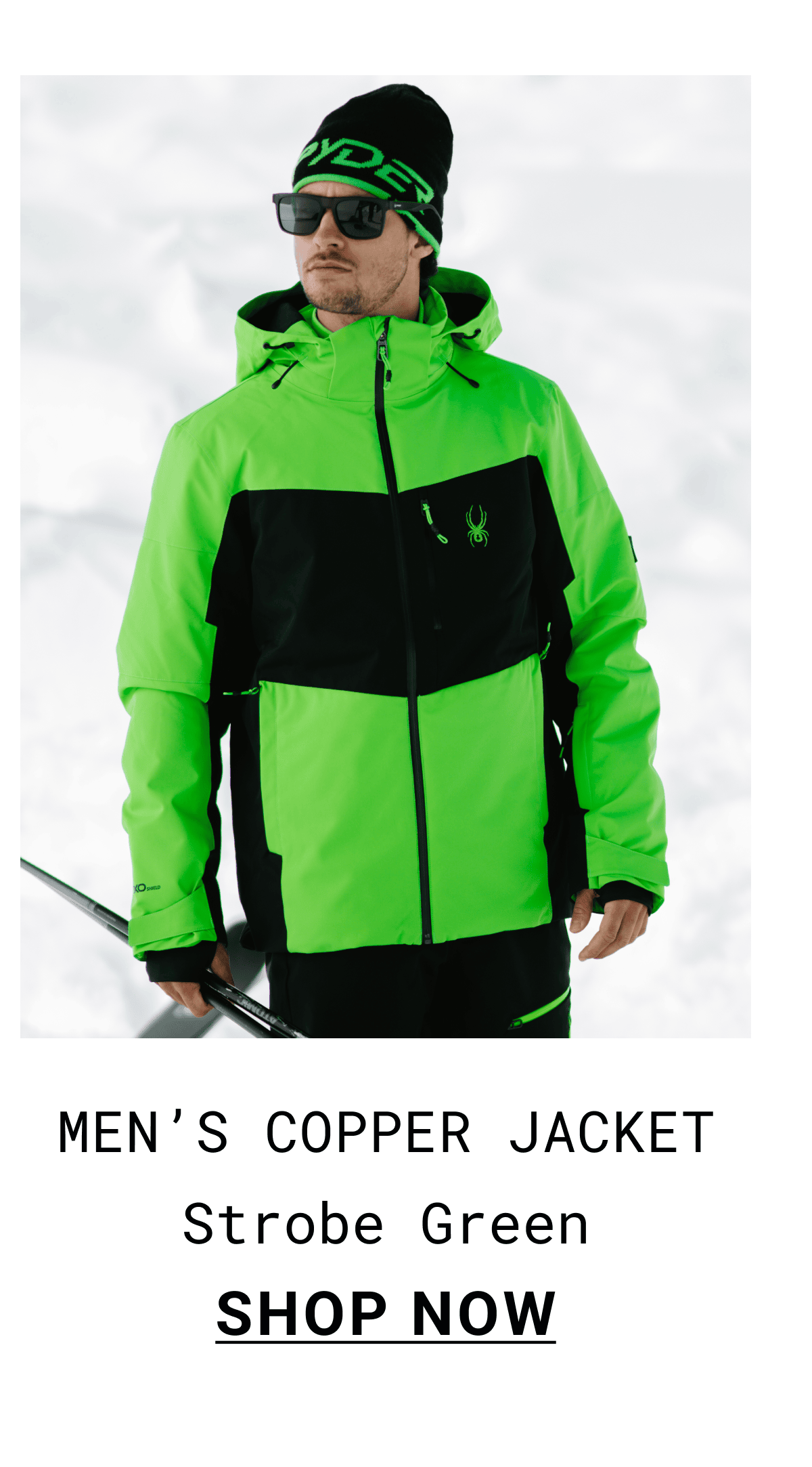 Shop Men’s Copper Jacket Strobe Green