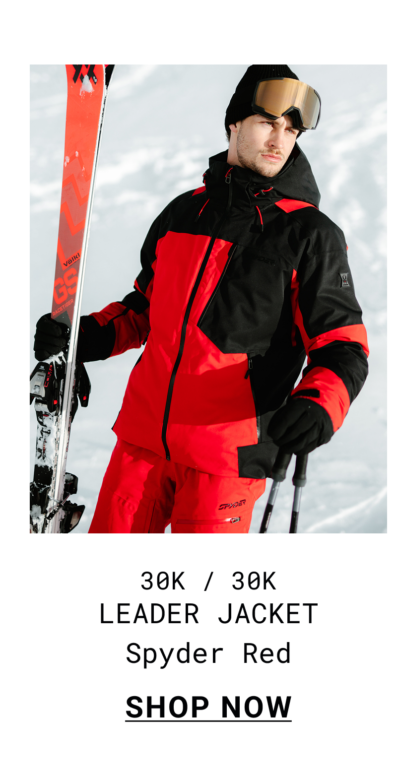 Leader Jacket Spyder Red